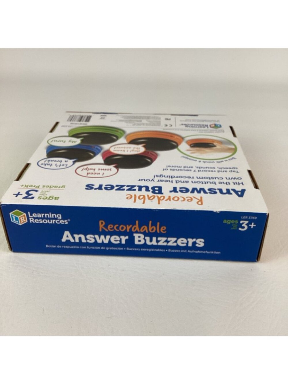 Learning Resources Recordable Answer Buzzers Custom Buttons Color Base Set - Picture 4 of 6